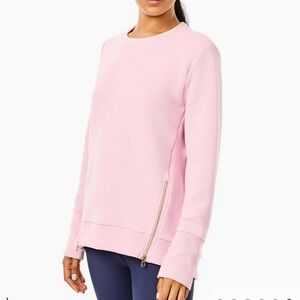 Addison Bay light pink  Ribbed Crewneck Sweatshirt woman’s size XL